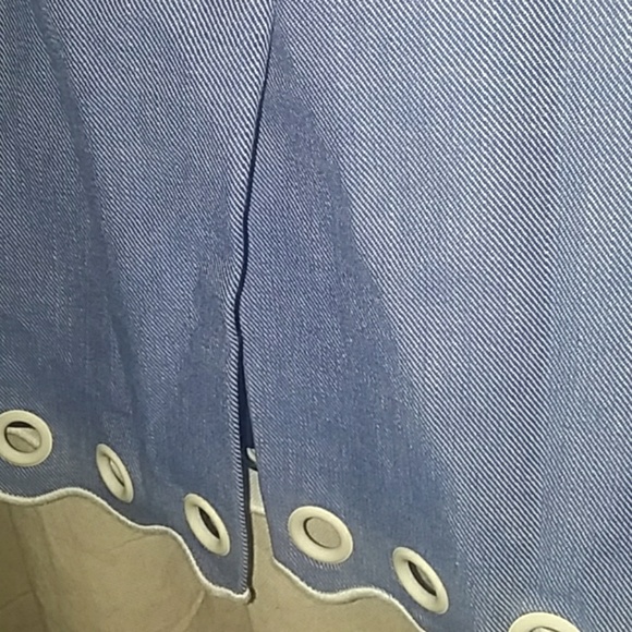 J. Crew classic pencil skirt with scalloped hem and grommets Size 16 - Picture 7 of 10